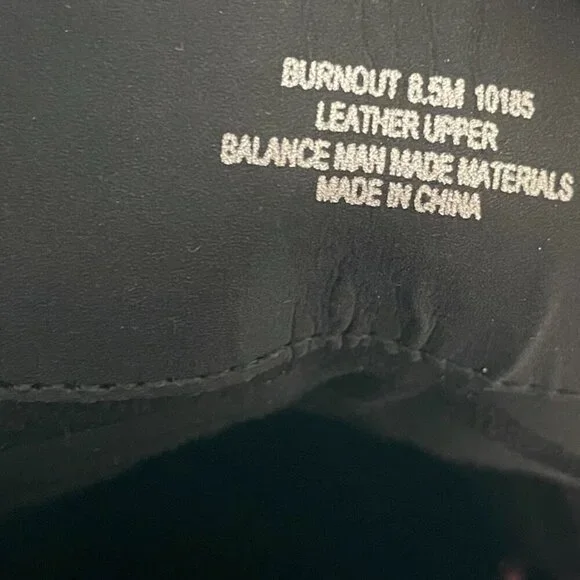 SOLD NEW Naked Feet Burnout Black Boots, Size 8.5 - Picture 12 of 12